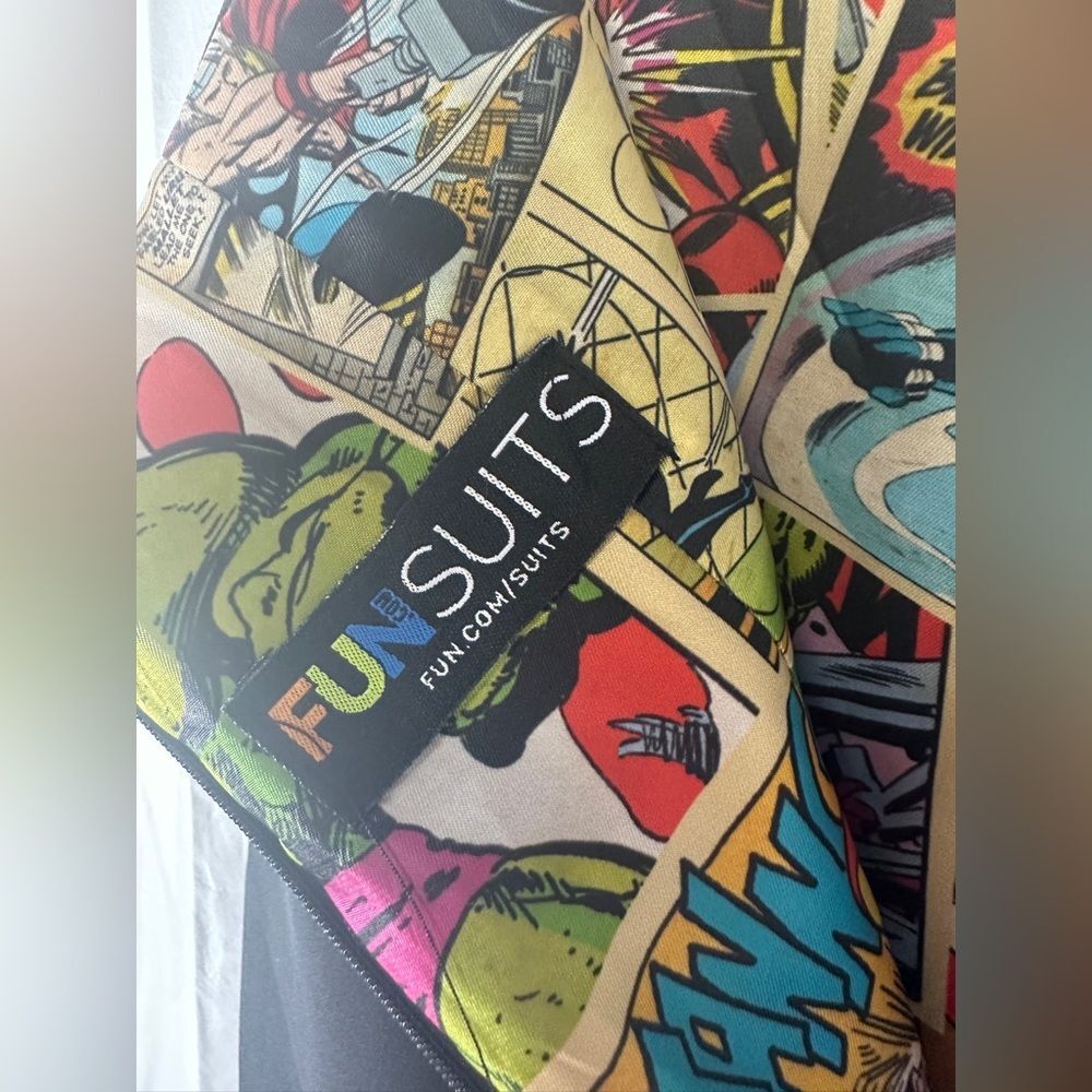 Licensed Marvel lined pencil skirt black size 4 - Picture 3 of 9